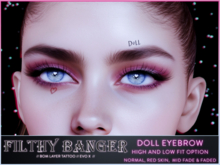 FB - Doll eyebrow - (lel EvoX) - eyebrow tattoo