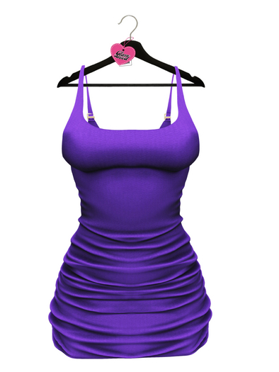 $GW$ Kamali Ruched Dress - PURP
