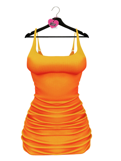 $GW$ Kamali Ruched Dress - ORG