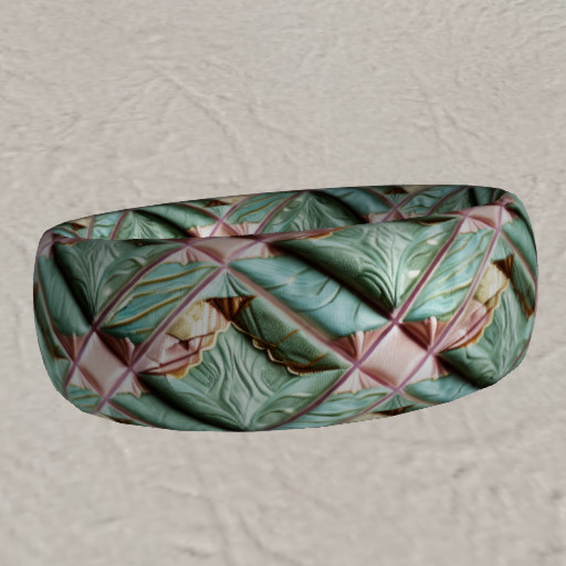 Sage & Pink Faceted Bangle