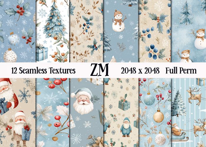 CHRISTMAS WINTER FULL PERM TEXTURES