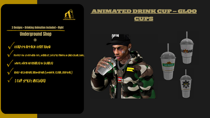 Underground Animations- Cups Gloo