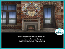 DB PINECONE TREE WREATH  ADD ME