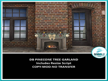 DB PINECONE TREE GARLAND  ADD ME