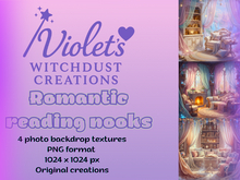 Romantic reading nooks Backdrops