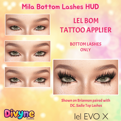 DC. Mila Bottom Lashes HUD EVOX