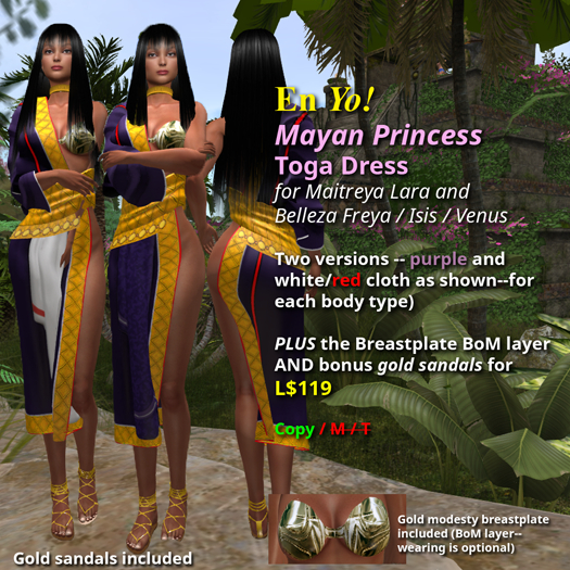 En YO! Maya Princess Toga Dress Demo