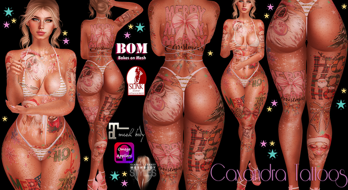 HO-HO-HO CHRISTMAS BODY TATTOO 