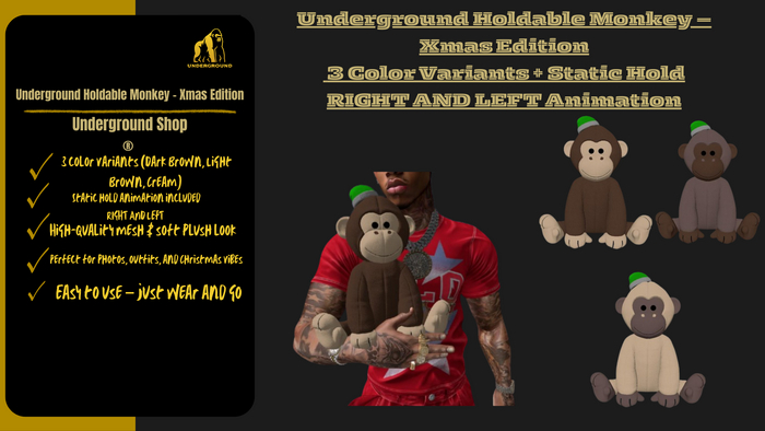 Underground-Monkey  XMAS Edition RIGHT/LEFT