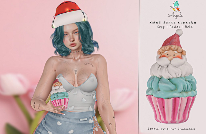 AP XMAS SANTA CUPCAKE