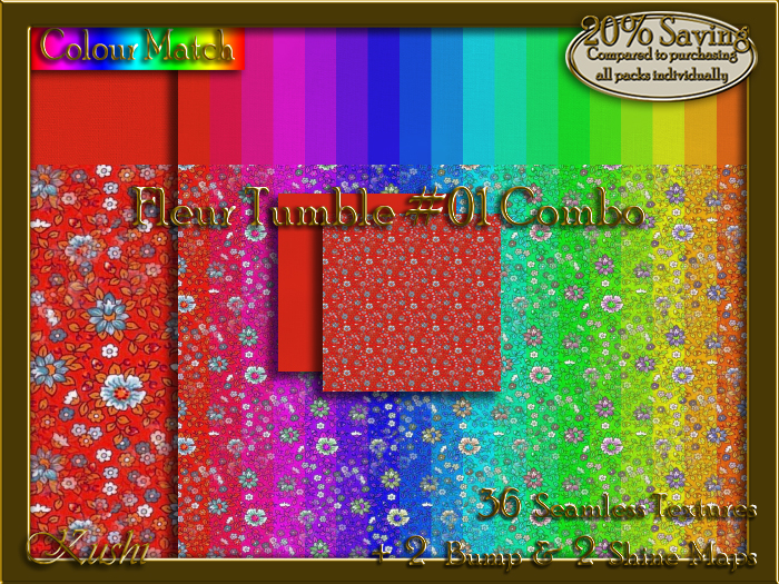 Fleur Tumble #01 COMBO Texture Bundle