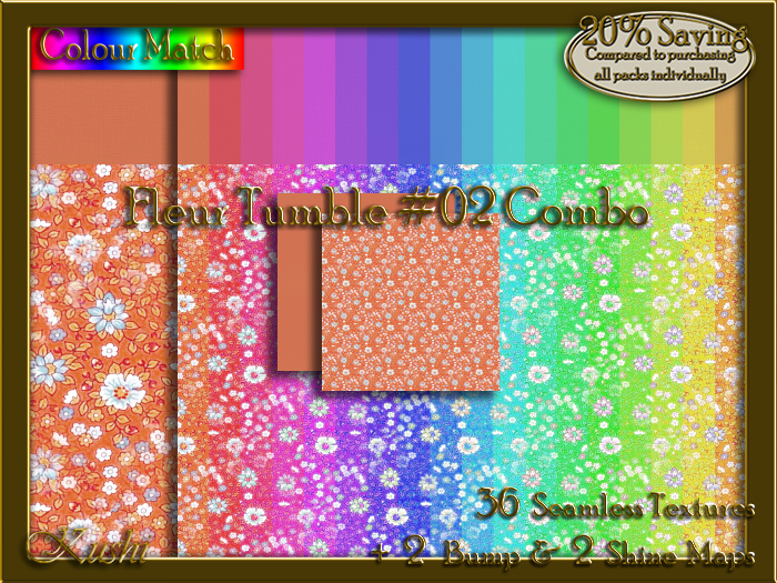 Fleur Tumble #02 COMBO Texture Bundle