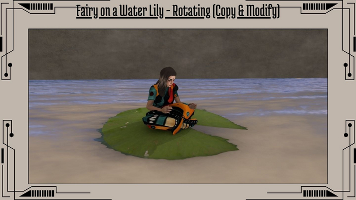 Fairy on a Water Lily - Rotating (Copy & Modify)