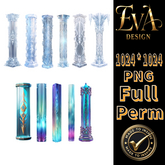 * Eva Design * 11 Winter Themed Columns Textures Set #3