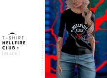 T-shirt HELLFIRE CLUB BLACK F