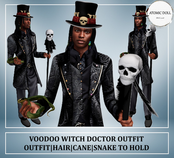 Male Outfit Voodoo Costume