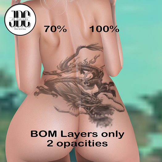 .:JDC:. Dragon Lower Back Tattoo