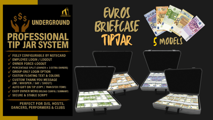 Underground-Professional TIP JAR EUROS