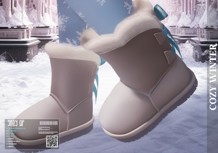 :SAF: COZY WINTER BOOTS  (Delivery HUD)