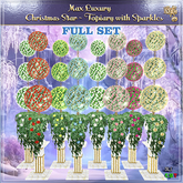 Max Luxury - Christmas Star - Topiary with Sparkles FULL SET 50% OFF