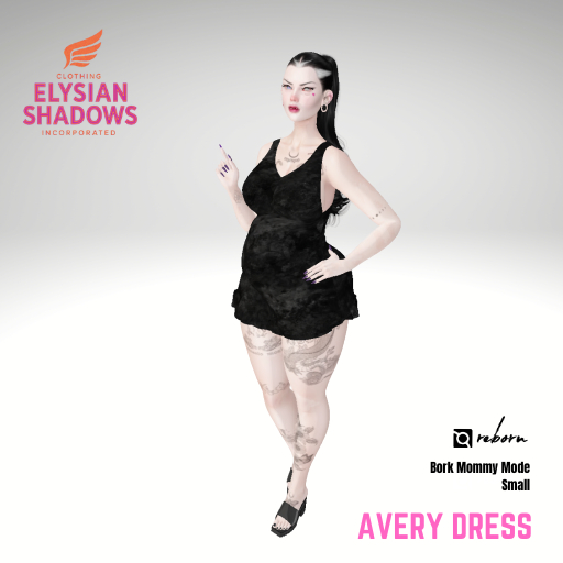 Elysian Shadows - Avery Dress - Black Velvet
