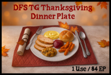 DFS TG Thanksgiving Dinner Plate - ACTUAL ITEM