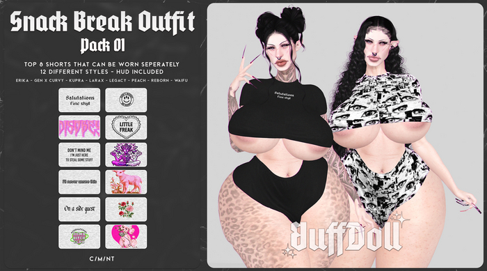 [BuffDoll] - Snack Break Outfit [Pack 01]