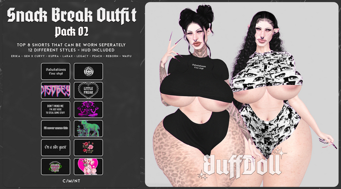 [BuffDoll] - Snack Break Outfit [Pack 02]