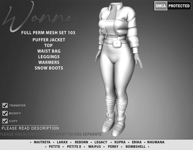 WONNE (103) DEMO Full Perm Mesh