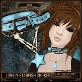 =^.^= Curious Kitties - [Limited Edition] Lonely Starfish Choker - Blue 
