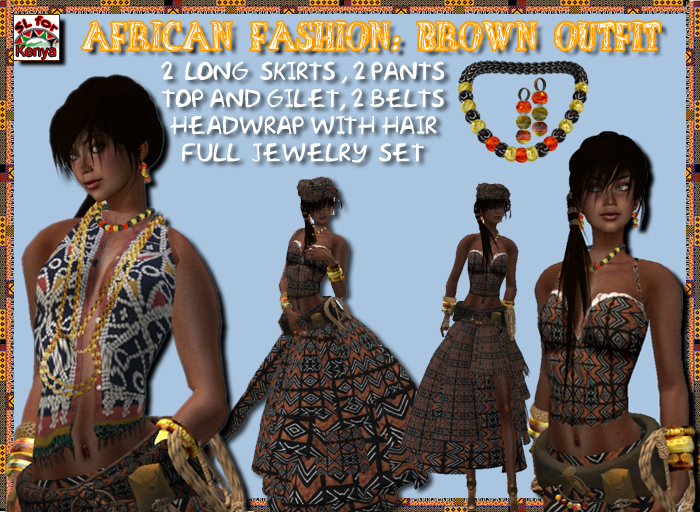 * African Brown Ethic complete outfit