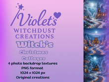 Witch's Christmas cottage Backdrops