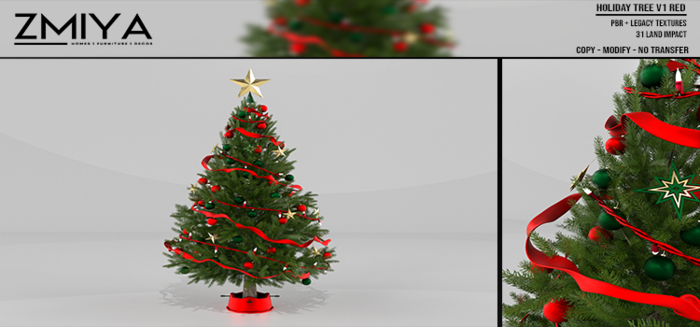 ZMIYA Holiday Tree V1 Red