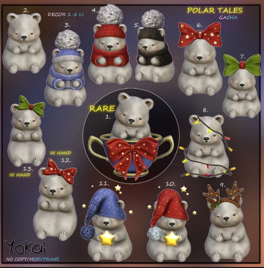 1.YOKAI - Polar Tales - Holiday Tea RARE
