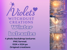 Winter balconies Backdrops