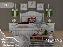 *MOONS*  White Christmas Bed Set -PG