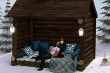 Cuddle Cabin Hangout – Winter Mesh Patio Furniture with Bento Sits & Cuddles (Copy/Mod)