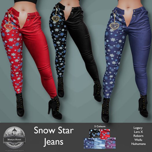 Mostyn St- Snow Star Jeans