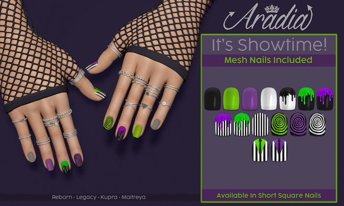 Aradia - Its Showtime! Nails [Short Square]
