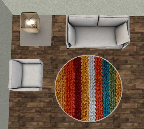 Handmade Rug Round #141