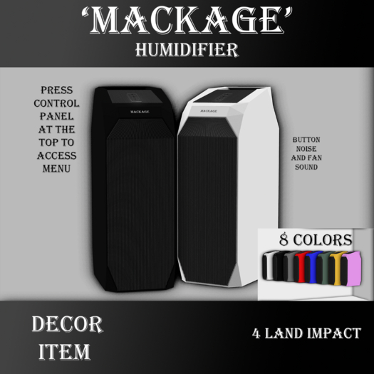 'Mackage' Humidifier [Grey] [ADD ME]