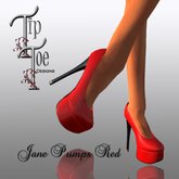 PROMO NEW-TIPTOE Jane Pumps- Red