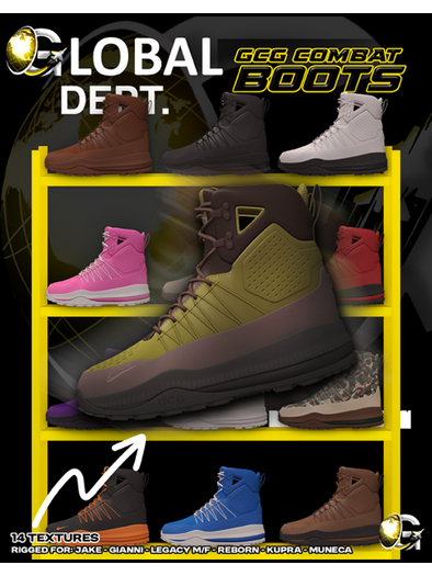 GLBDEPT$ - "GCG COMBAT" BOOTS | FATPACK