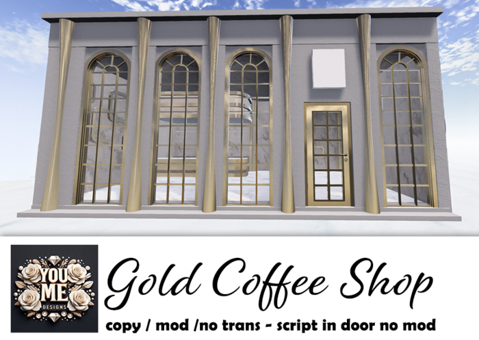 [You&Me Designs} Coffee Shop Gold add