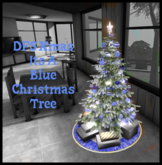 DFS Xmas Its A Blue Christmas Tree - ACTUAL ITEM