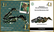 *DLUXE* DINKIES SAFARI BANDANA SET* Fatpack