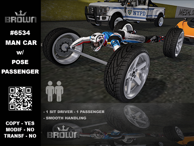 6534# CAR MAN FUN whit PASSENGER (BOX)