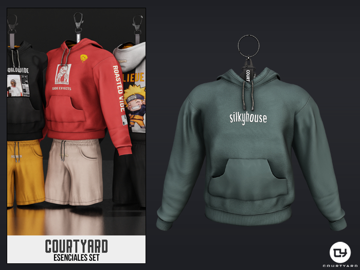 '' COURTYARD '' ESENCIALES HOODIE - SILKYHOUSE
