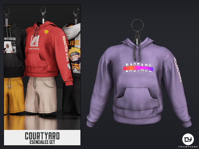 '' COURTYARD '' ESENCIALES HOODIE - HUE