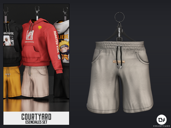 '' COURTYARD '' ESENCIALES SHORTS - FEAR OF YOU G